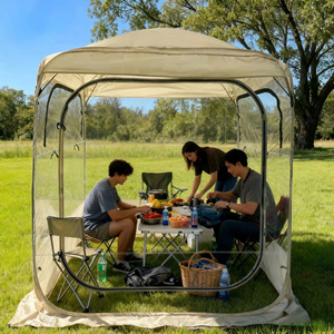 Carpa de PVC Transparente con Diseño de Cielo Estrellado para Ver Verano, para Exteriores, Patio, Barbacoa, para Ver Juegos, para Acampar, Plegable, Portátil, de Montaje Rápido - Product Image 5