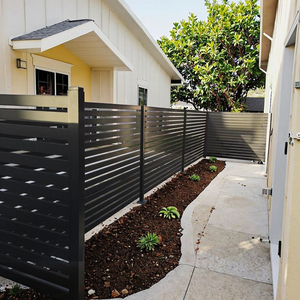 Thanh Lịch Ngoài Trời Vườn Trang Trí Nhôm Khung Cửa Cửa Gỗ Nhựa Composite Kim Loại Hàng Rào Hiện đại Hàng Rào <span class=keywords><strong>Trellis</strong></span> - Product Image 6