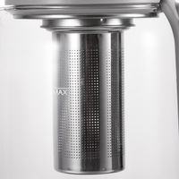 Bouilloire Électrique Multifonction 800W en Verre, Infuseur à Thé, Pot de Santé 2L en Verre Borosilicate, Fonction Maintien au Chaud, Bouilloire à Thé Domestique