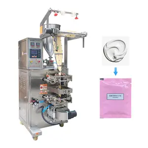 Automatic vertical three 4 sides seal bag tomato paste shampoo packaging machine