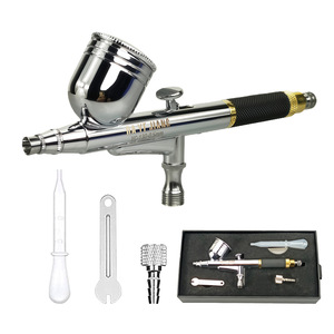 Rayhong Airbrush YC-130 0.5mm Dual Action Gravity Feed Art <b>Spray</b> Gun Portable Adjustable Speed <b>Settings</b> - Product Image 1