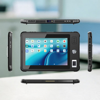 Tablette robuste biométrique légère de 8 pouces sous Android avec 128 Go de stockage, support véhicule, Ethernet LAN, pour la sécurité électorale