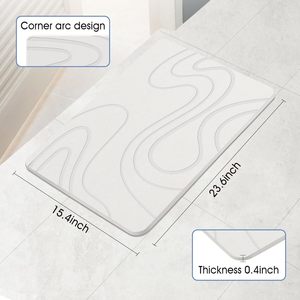 Alfombrilla de Baño de Piedra de Diatomita Natural Ecológica, Antibacteriana y Resistente al Moho, Alfombrilla de Piso Libre de Químicos de Secado Rápido - Product Image 4