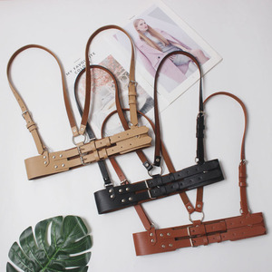 Ceinture sexy personnalisée en cuir souple avec boucle en alliage, style esthétique streetwear, clubwear, cosplay, gothique, détachable, pour festival, chambre et soirée - Product Image 4