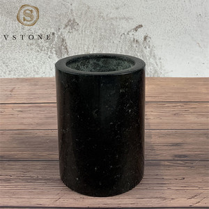 Porte-ustensiles en granit noir, pierre naturelle, pour la cuisine, 1 pièce - Product Image 4