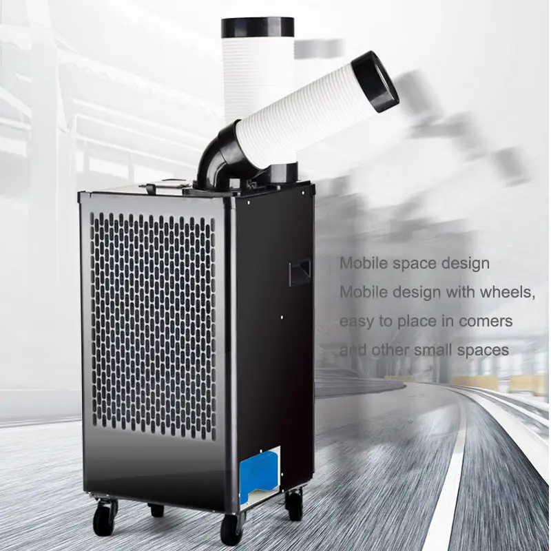 2700W di alta qualità ricaricabile AC pavimento in piedi condotto di ventilazione frigorifero evaporatore motore aria refrigeratore magazzino