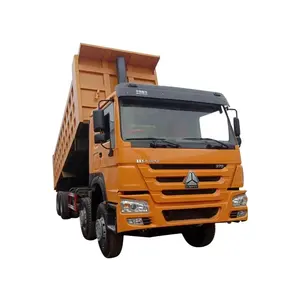 Yeni manuel 12 Wheeler 30 metreküp Howo 40 ton 8X4 375Hp kullanılan dizel damperli damperli kamyon