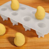 Mini moule en silicone de qualité alimentaire pour chocolat, fruits (mangue, fumang, ananas, citron, melon), durable, pour la fabrication de chocolat DIY