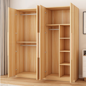 <span class=keywords><strong>ตู้</strong></span>เสื้อผ้าครัวเรือนขนาดเล็กหอพักห้องเช่าห้องนอนเรียบง่ายประหยัดไม้เนื้อแข็งตู้เก็บของสำหรับเด็ก - Product Image 3