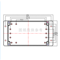 OEM DIY personalización PCB placa de circuito montaje en pared IP65 ABS exterior plástico cajas electrónicas grandes impermeables