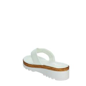 Infradito Morbide da Donna Cinzia Bianche IAF2664-811 Sandali con Plateau - Product Image 1