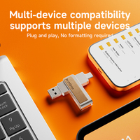 OEM ODM Flashdisk 128GB Memoria USB Logo Kustom Memory Stick USB 3.0 Flash Drive Pendrive untuk Laptop Komputer PC Tablet Ponsel