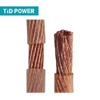 Câble de mise à la terre aérien TID POWER TECR haute tension, toronné, en cuivre 99,9 %, isolé PVC, faible résistance