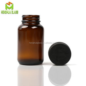 Cápsula de cristal ámbar personalizada para uso en farmacia, botella de cristal de alta calidad para pastillas, para uso en farmacia - Product Image 5