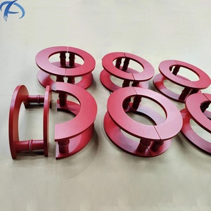 Wholesale Stainless Steel Red Semicircle Glass <strong>Door</strong> Pull Handle Austin Modern Design Wardrobe Cabinet <strong>Door</strong> <strong>Knob</strong> Small Handle - Product Image 4