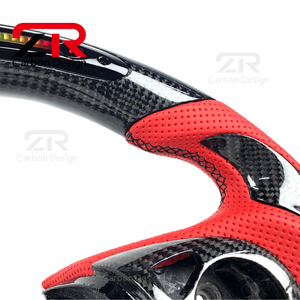 Volant de voiture sport en cuir et fibre de carbone avec écran LED forgé sur mesure pour Honda Accord 8e, 9e, 10e génération, Civic <span class=keywords><strong>8</strong></span>, 9, 10, 11e génération - Product Image 2