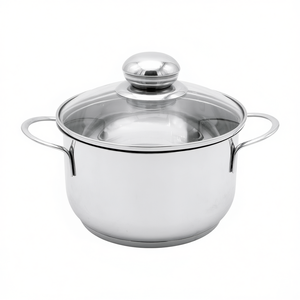 Meat <b>Pot</b> Saturn <b>Pot</b> Glass Lid Stainless Steel Soup Stock <b>Pot</b> 20cm - Product Image 2
