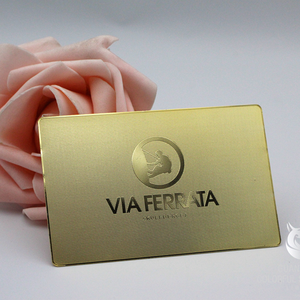 Tarjetas de Visita Promocionales de Metal Bronceado Tormany, Precio Económico al por Mayor, Impresión Serigráfica, Logotipo en Relieve Personalizado, Acero Inoxidable - Product Image 6