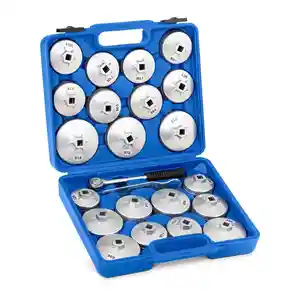 Kit de 23 outils universels en aluminium pour enlever le filtre à huile