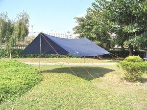 Auvent d'<span class=keywords><strong>extérieur</strong></span> imperméable, abri de pluie, bâche, auvent <span class=keywords><strong>avec</strong></span> tuyaux en acier et lignes de guirlandes, 4x4m 13x13 pieds - Product Image 5