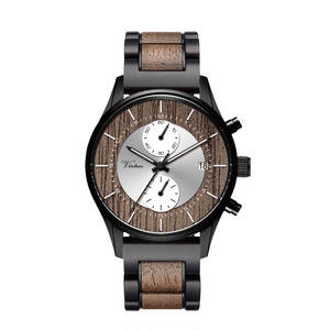 Montre <span class=keywords><strong>de</strong></span> luxe or <span class=keywords><strong>rose</strong></span> pour femmes, chronographe en acier inoxydable, <span class=keywords><strong>de</strong></span> haute qualité, à la mode, en cuir - Product Image 2