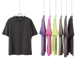 T-shirt unisexe en coton épais délavé style vintage, impression sérigraphique personnalisée, haute qualité 230g - Product Image 2