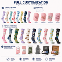 Calcetines Personalizados Hasta la Rodilla, Impresión Digital por Sublimación de 360 Grados, Calcetines con Logotipo Personalizado, Venta al Por Mayor, OEM, ODM, para Hombre y Mujer