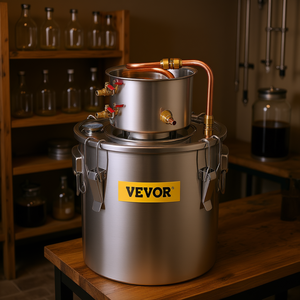 Destilador de Cobre Vevor de 12L (3 Galones), Kit Manual de Destilación de Alcohol para Vino, Agua, Brandy y Procesamiento de Frutas - Product Image 2