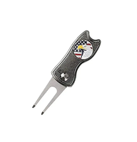 OEM Vente en gros Accessoires de golf métalliques magnétiques Marqueur de balle de golf personnalisé Outil de réparation de divots de golf