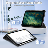 Étui pour iPad Air 11 pouces (M4/ M3/ M2) 2026/2025/ 2024 avec porte-stylet. Étui pour iPad Air 4/5, coque en TPU