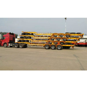 Nhà Máy Giá 2 trục <span class=keywords><strong>3</strong></span> trục 40ft 45ft cổ ngỗng container Skeleton Chassis Trailer bán làm bằng thép - Product Image 5
