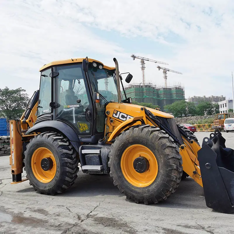 農業用農業機械4x4ディーゼル中古JCB4CXバックホーホイールローダー