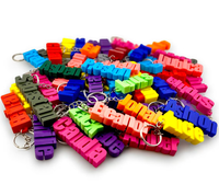 Porte-clés personnalisable en PLA imprimé en 3D, pendentif nom en lettres 3D, petit cadeau à choisir