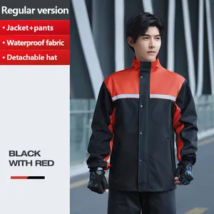 Beimei Raincoat Factory Custom Wholesale Industrial Waterproof Polyester Work Raincoat Adult