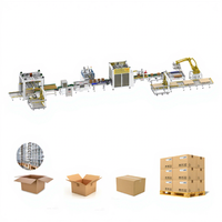 Ligne de production de poisson en conserve Remplissage de boîte de conserve Étiquetage Machine de palettisation d'étanchéité Solution de ligne d'emballage arrière