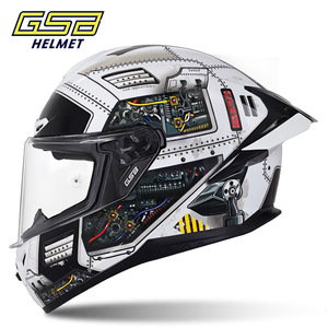 <span class=keywords><strong>GSB</strong></span> 361GT Casque intégral de moto certifié DOT ECE Fashionable Balance Flow Big Tail Design ABS Plus Size for Men Women - Product Image 3