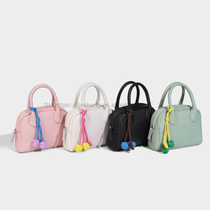 New Women's Design Ball <b>Bag</b> Versatile Fashionable Crossbody Shoulder Handbag PU <b>20L</b> Capacity Zipper Closure Tanjing - Product Image 2