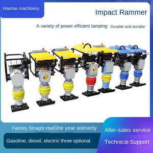 Máy đầm rung cầm tay nhỏ, máy đầm tác động thẳng đứng, máy đầm đường chạy xăng điện diesel, mô-men xoắn tải trọng cao, bảo hành 1 năm - Product Image 4