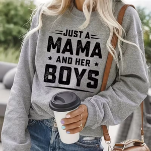 Sudadera Deportiva Holgada de Punto Suelto, de Poliéster/Algodón, Informal, Extra Grande, Gruesa, Personalizable, Ecológica, Transpirable, para Mujer - Product Image 1