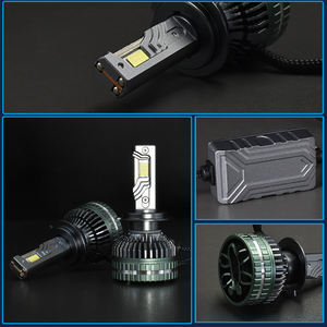 2024 süper parlak Faro Led far araç aydınlatma sistemi, Turboes H4 lamba Led Luz Mobil Automotriz Depo otomatik lamba Led başkanı işık - Product Image 6