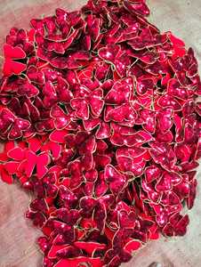 Premium <b>Red</b> <b>Glitter</b> Butterfly Hanging Decoration Set for Wedding Party Festival Home Decor Elegant Ornament - Product Image 3