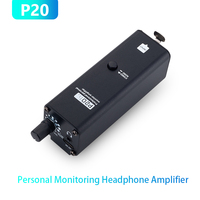 Amplificateur de casque personnel monocanal BHA P20 avec entrée XLR/6,35 mm, batterie lithium rechargeable intégrée, amplificateur de monitoring de scène OEM