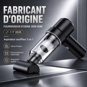 Aspiradora Recargable para Interiores de Auto, 6500Pa de Aspiración, Soplado, USB-C, Filtro Lavable, 15 Minutos de Autonomía, Recipiente para Polvo de 160ML - Product Image 1