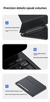Casing Tablet Baru untuk Tab S9+ 12.4" dengan Keyboard Plastik Nirkabel RGB Backlit Sistem Scissor Switch, Touchpad, Tombol Multimedia, USB Type-C