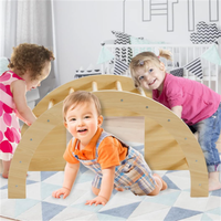 Vente en gros de meubles d'intérieur pour enfants pour salle de sport, arc d'escalade en bois, arc à bascule Montessori, arc d'escalade, table sensorielle