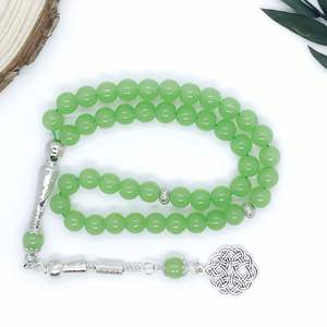 Rosario Acrílico Mecrt de 45 Cuentas, Estilo Geométrico, Cuentas de Oración Musulmanas, Joyería Religiosa para Peregrinación, Adoración y Regalo - Product Image 3