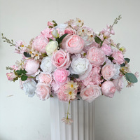 Boule de fleurs artificielles personnalisée de haute qualité pour centre de table de mariage, décoration de table pour banquets d'hôtel et événements commerciaux OEM