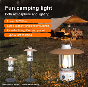 Nueva atenuación impermeable portátil camping luces batería tienda USB colgante emergencia LED lámpara al aire libre - Product Image 3