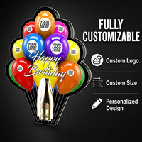 Présentoir de bouteille LED personnalisé rechargeable avec logo Joyeux Anniversaire pour service VIP en boîte de nuit, affichage de logo personnalisé