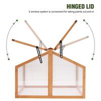 OTXIINXIIN-Serre d'extérieur en bois portable, maison de jardin pour plantes, maisons d'hiver en bois de sapin massif pour plantes
